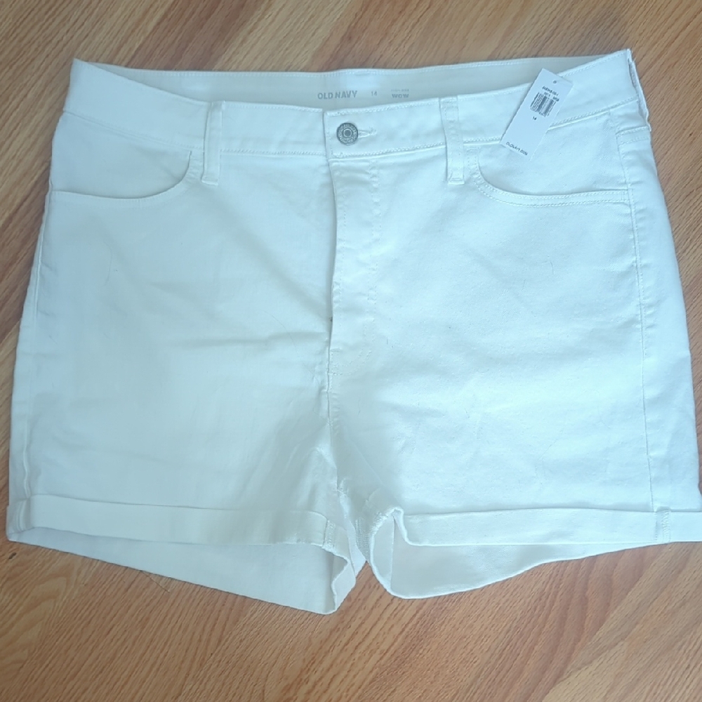 Old Navy Women's White Jean Shorts